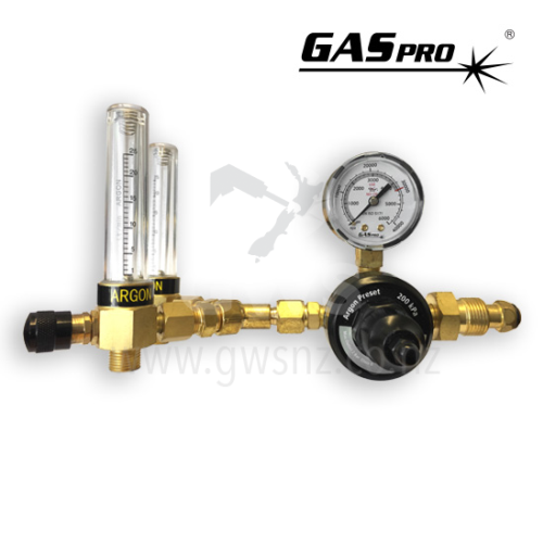 GASpro Regulator Argon Twin Flowmeter Purging Global Welding Supplies